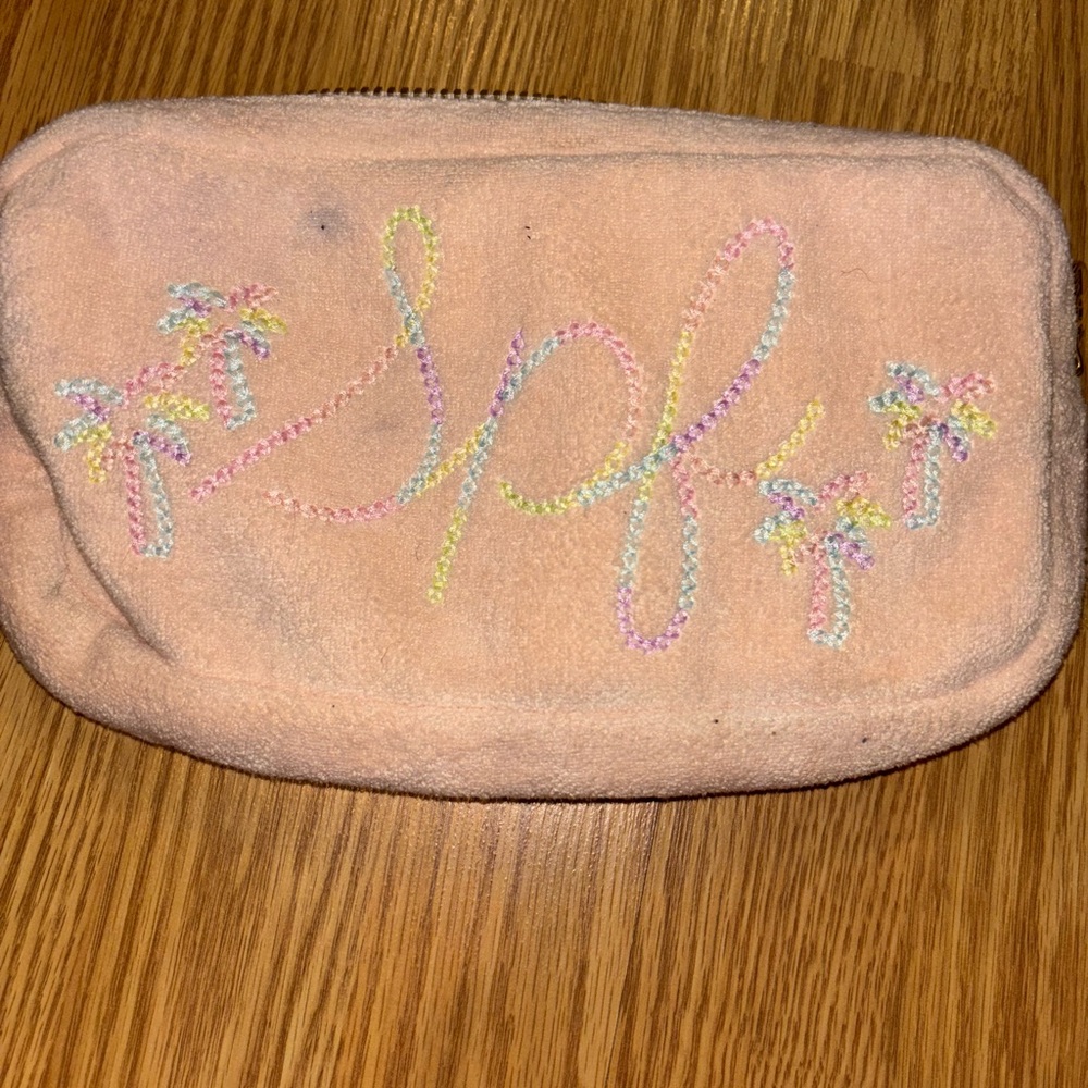 Stoney clover lane SPF embroidered pouch